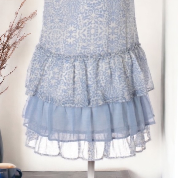 BAND OF THE GYPSIES BY URBAN OUTFITTERS RUFFLE FLORAL DRESS SIZE MEDIUM - Picture 12 of 12